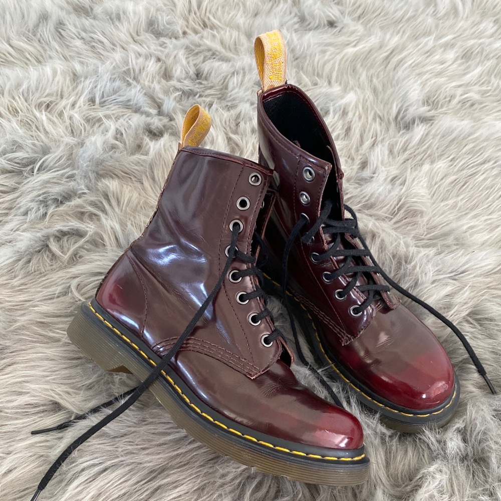 Burgundy Doc Martens